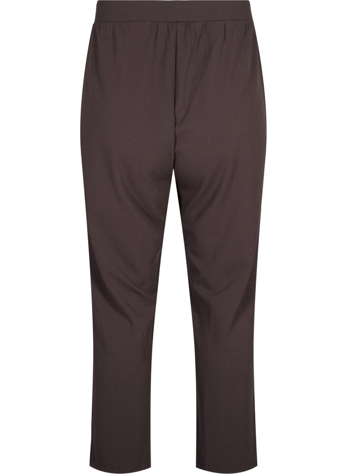 Broek met rechte pasvorm, Bruin, Packshot image number 1