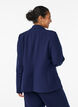 Klassieke blazer met knoopsluiting en zakken, Blauw, Model image number 2