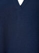 Blouse met smockmanchetten en V-hals, Blauw, Packshot image number 2