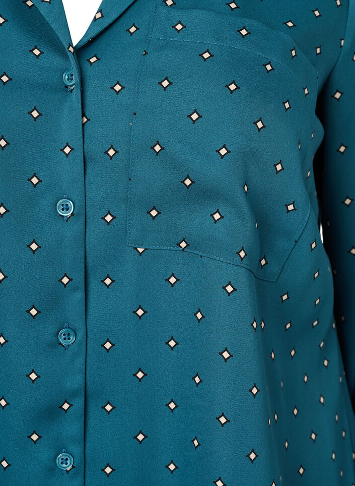 Bedrukt nachthemd, Groen, Packshot image number 2