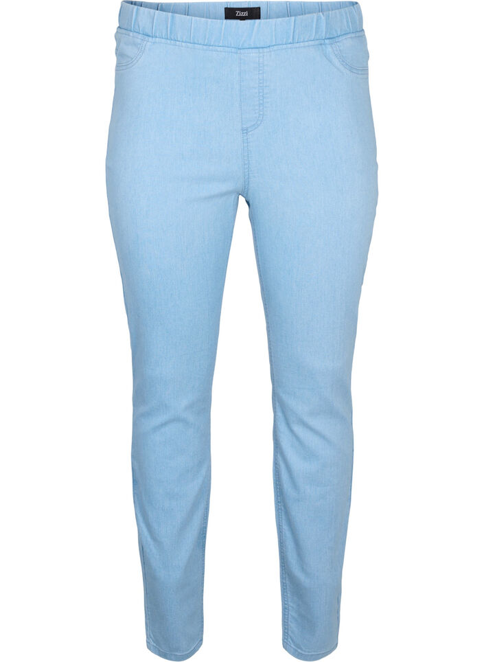 Jeggings met zakken, Light blue, Packshot image number 0