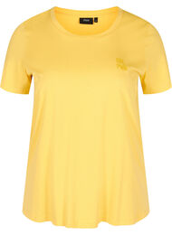 T-shirt met korte mouwen en print, Mimosa