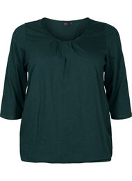 Katoenen blouse met 3/4 mouwen, Scarab