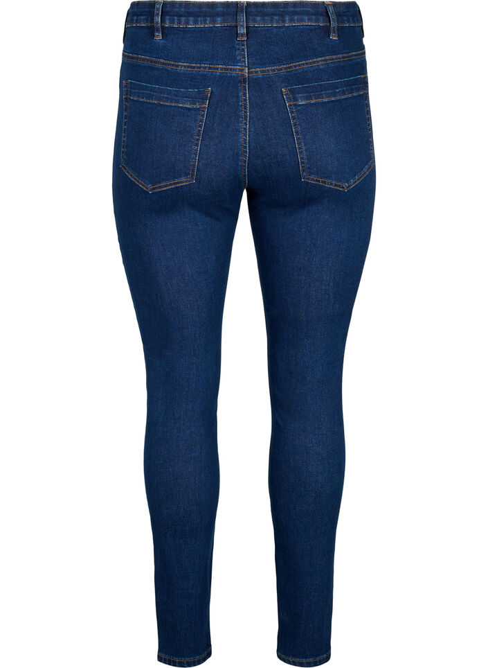 Amy jeans met een hoge taille en super slanke pasvorm, Blauw, Packshot image number 1