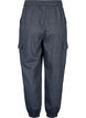 Katoenen cargo broek met krijtstrepen, Dark Blue Stripe, Packshot image number 1