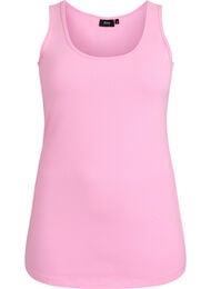 Effen gekleurd basic top in katoen, Roze