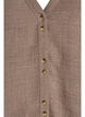 Overhemd blouse met V-hals en korte mouwen, Bruin, Packshot image number 2