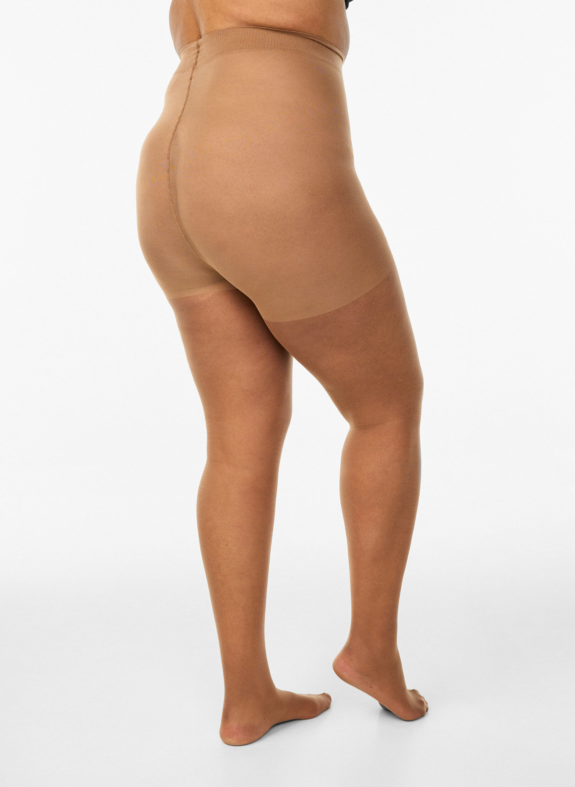 Zizzi Zongebruinde huidskleur panty in 25 denier, Beige, Packshot image number 1