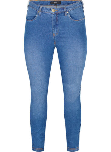 Extra hoog getailleerde Bea jeans met super slanke pasvorm, Light blue, Packshot image number 0
