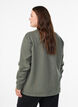 Sweatshirt met ronde hals, Groen, Model image number 2