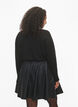 Gebreide blouse van viscose met glitter, Black w. DTM Lurex, Model image number 1