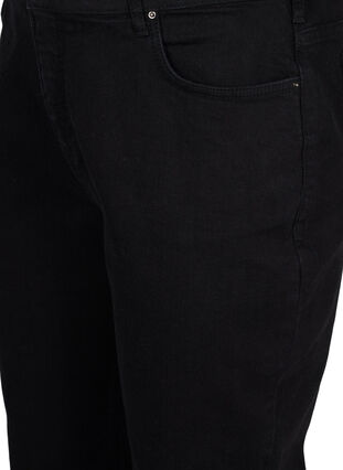 Cropped Mille jeans met mom fit, Black, Packshot image number 2