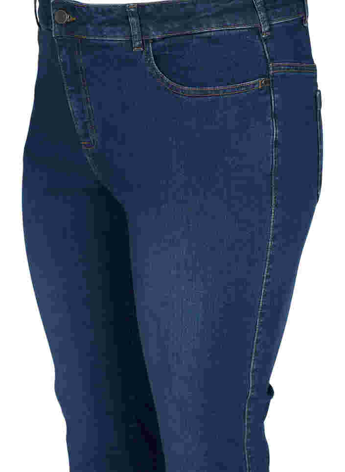 Ellen bootcut jeans met hoge taille, Dark blue, Packshot image number 2