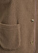 Teddy gilet met knopen en zakken, Bruin, Packshot image number 3