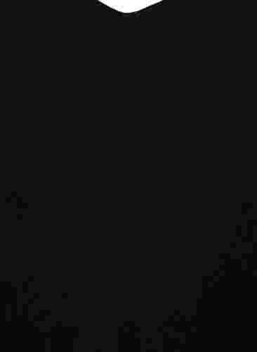 Jurk met lange mouwen in viscose, Black w. Cloud D., Packshot image number 3