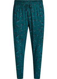 Kleren pyjama broek met print, Turquoise