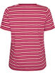 Gestreept T-shirt van biologisch katoen, Rood, Packshot image number 1