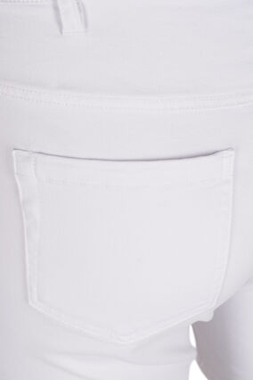 slim fit Emily shorts met normale taille, Bright White, Packshot image number 3