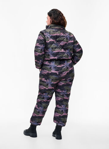 Thermo jumpsuit met camouflage print, Camou print, Model image number 1