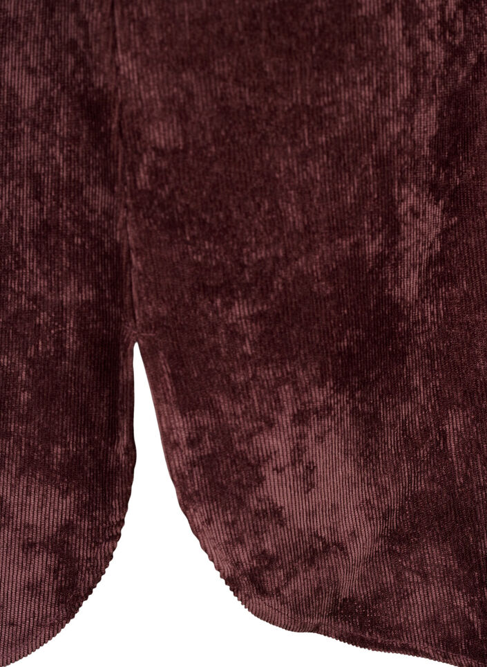 Fluwelen jurk met 3/4 mouwen en knopen, Fudge, Packshot image number 3