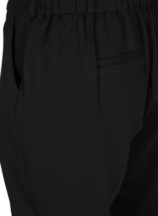 Effen culotte broek met zakken, Black, Packshot image number 3