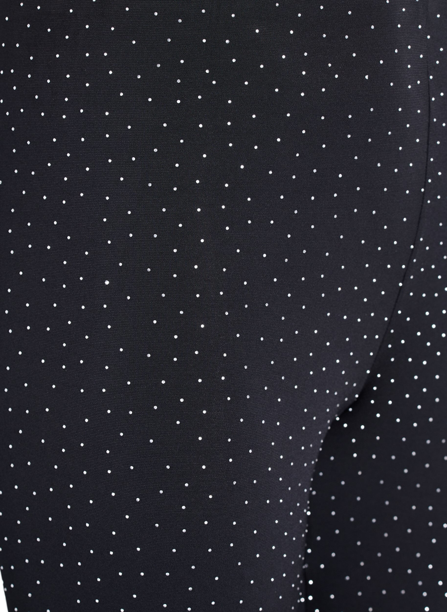 Zizzi Leggings met rhinestones, Zwart, Packshot image number 2