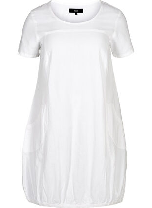 Comfortabele jurk, Bright White, Packshot image number 0