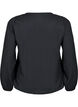 FLASH - Blouse met textuur en lange mouwen, Black, Packshot image number 1