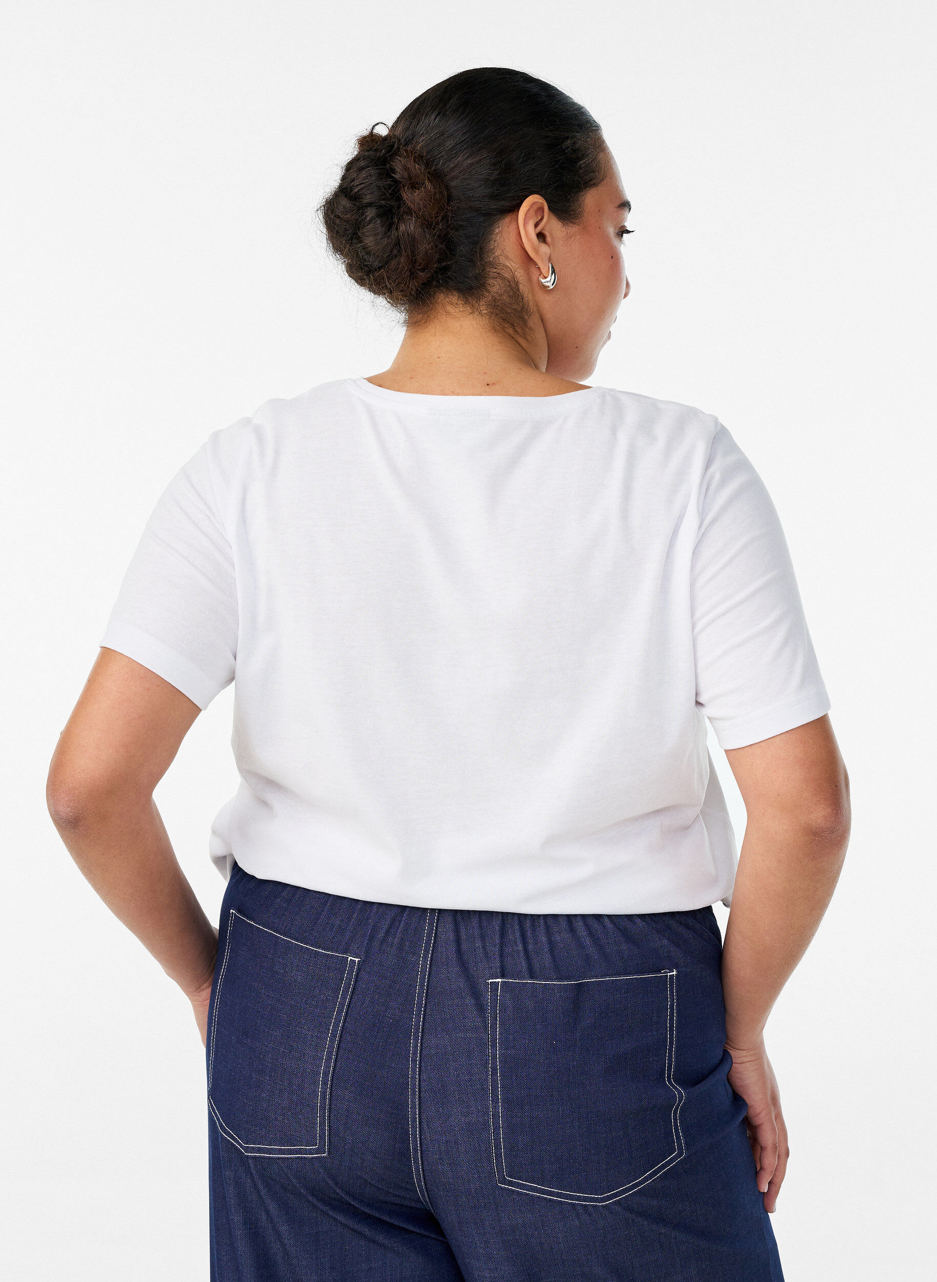ZizziT-shirt met motief, Wit, Model image number 2