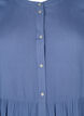 A-lijn viscose jurk met korte mouwen, Moonlight Blue, Packshot image number 2