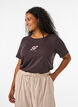 T-shirt met print, Bruin, Model image number 0