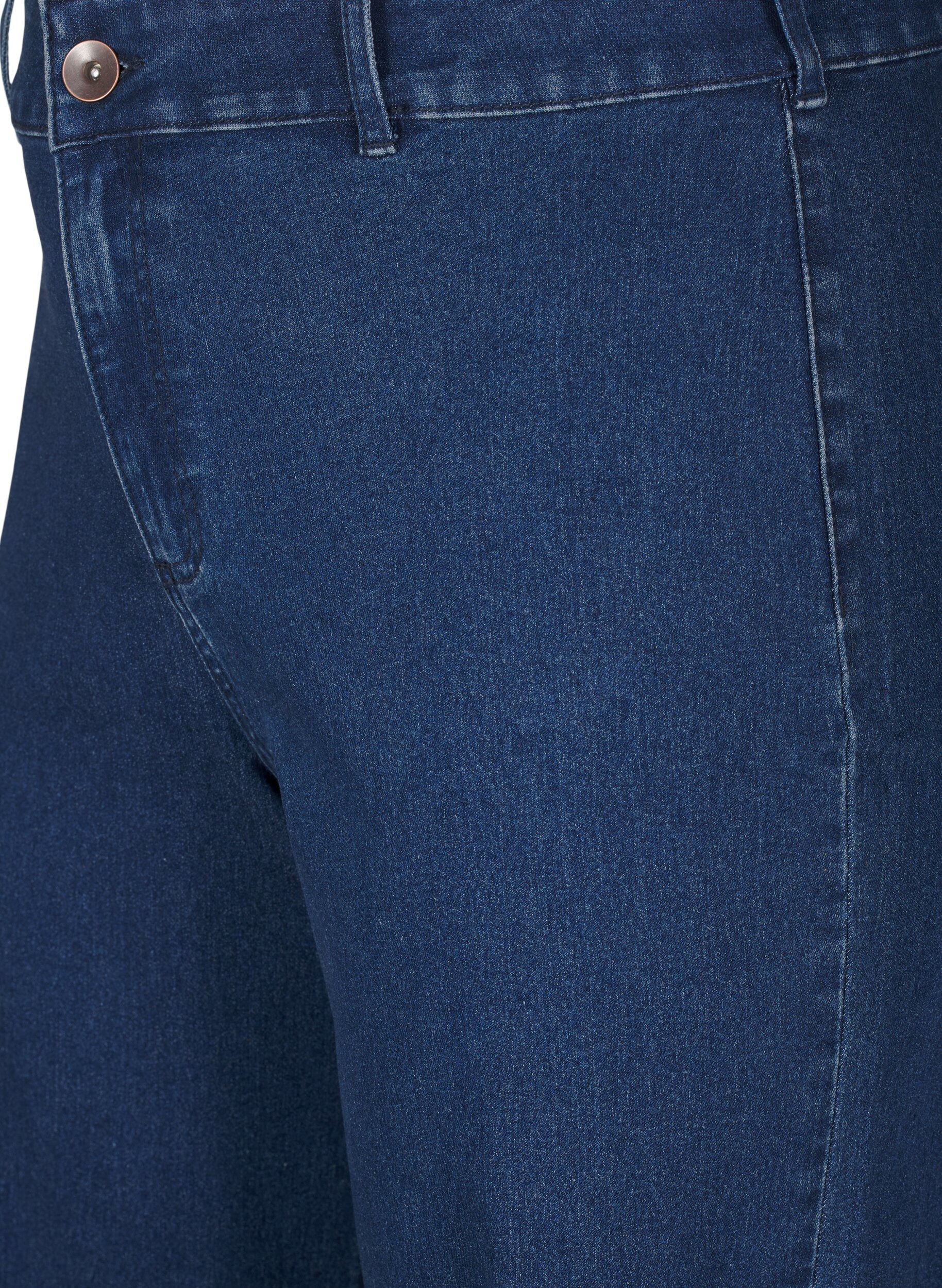 Zizzi FLASH - Jeans met wijde pijpen, Blauw, Packshot image number 2