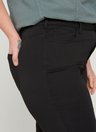 Stay black Amy jeans met hoge taille, Black, Model image number 2