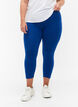 Basic 3/4 legging in viscose, Blauw, Model image number 0