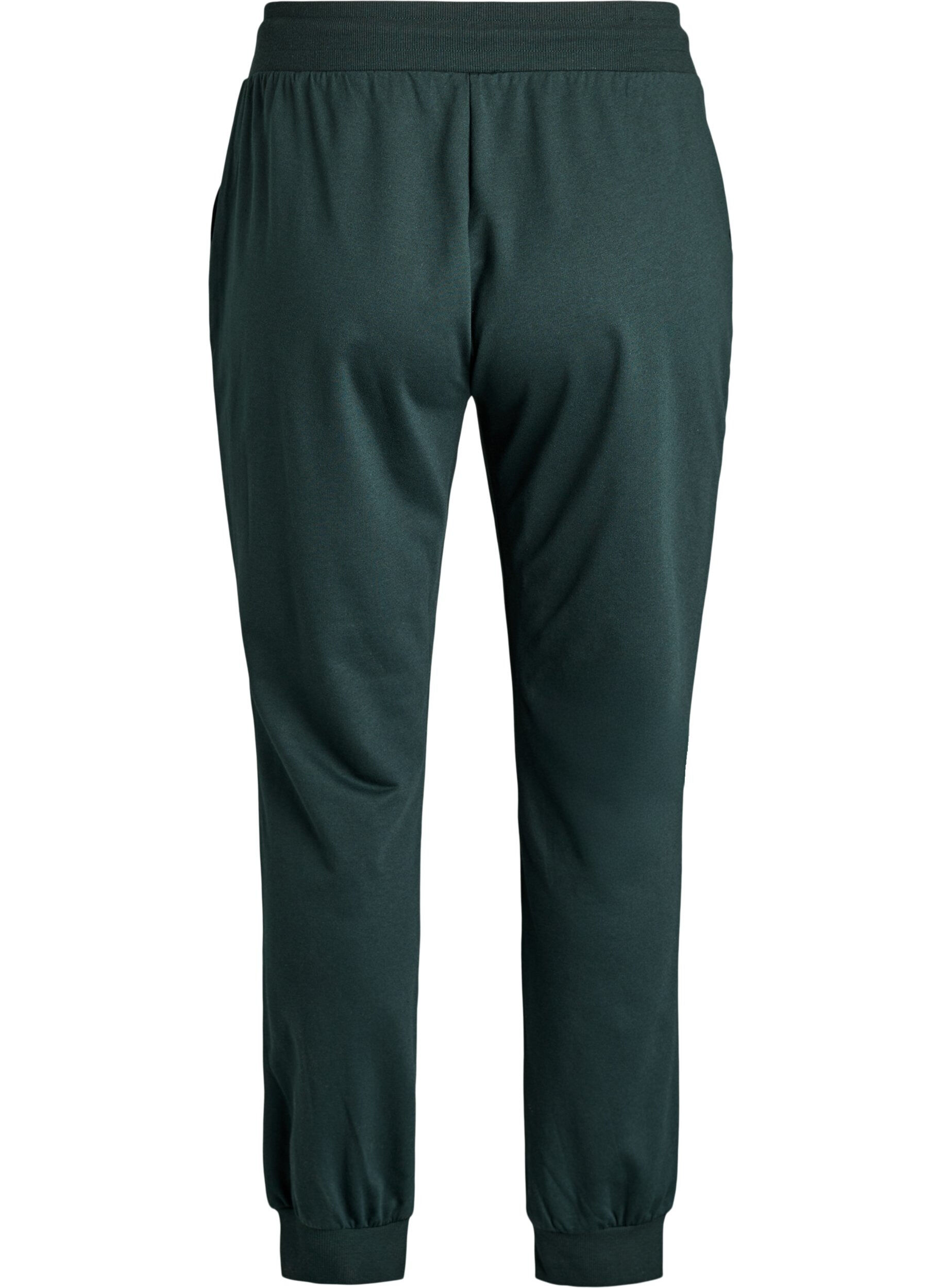 ZizziLosse trainingsbroek met zakken, Groen, Packshot image number 1
