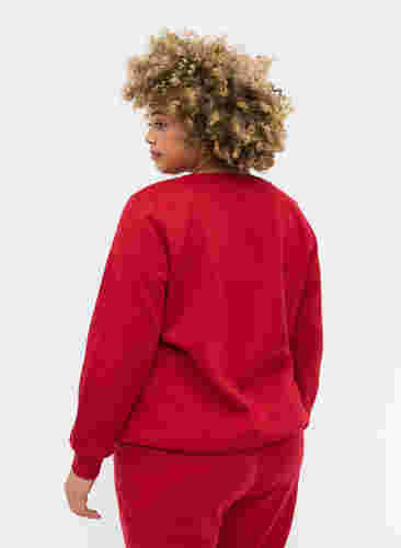 Kerst sweatshirt, Red Oh Deer, Model image number 1