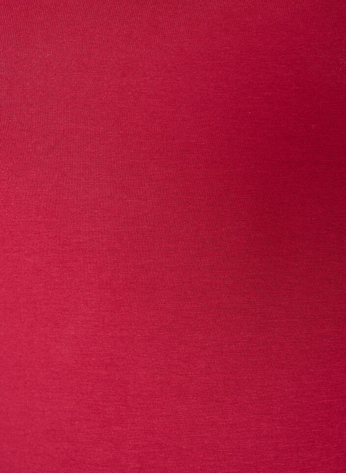 Effen basic top in katoen, Rood, Packshot image number 2