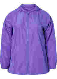 Korte jas met capuchon en verstelbare onderkant, Purple Opulence