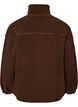 Teddyjas met broderie anglaise rand en hoge kraag, Bruin, Packshot image number 1