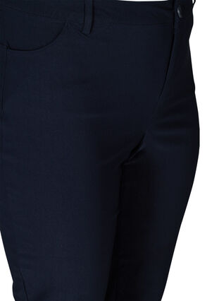 Regular fit broek met hoge taille, Night Sky, Packshot image number 2