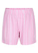 Gestreepte korte broek van linnen en viscose, Roze, Packshot image number 0