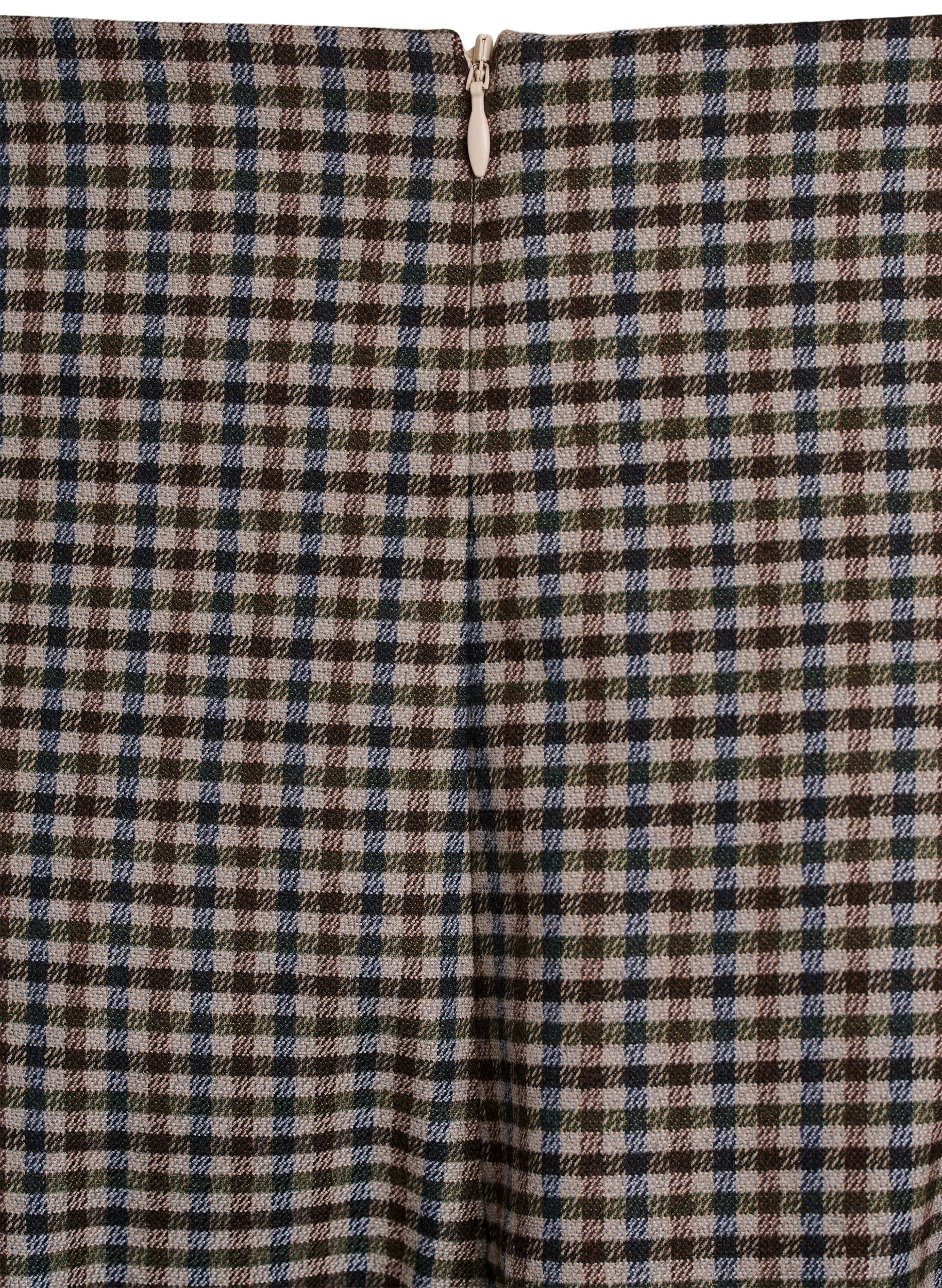 Zizzi Korte A-lijn rok, Bruin, Packshot image number 3