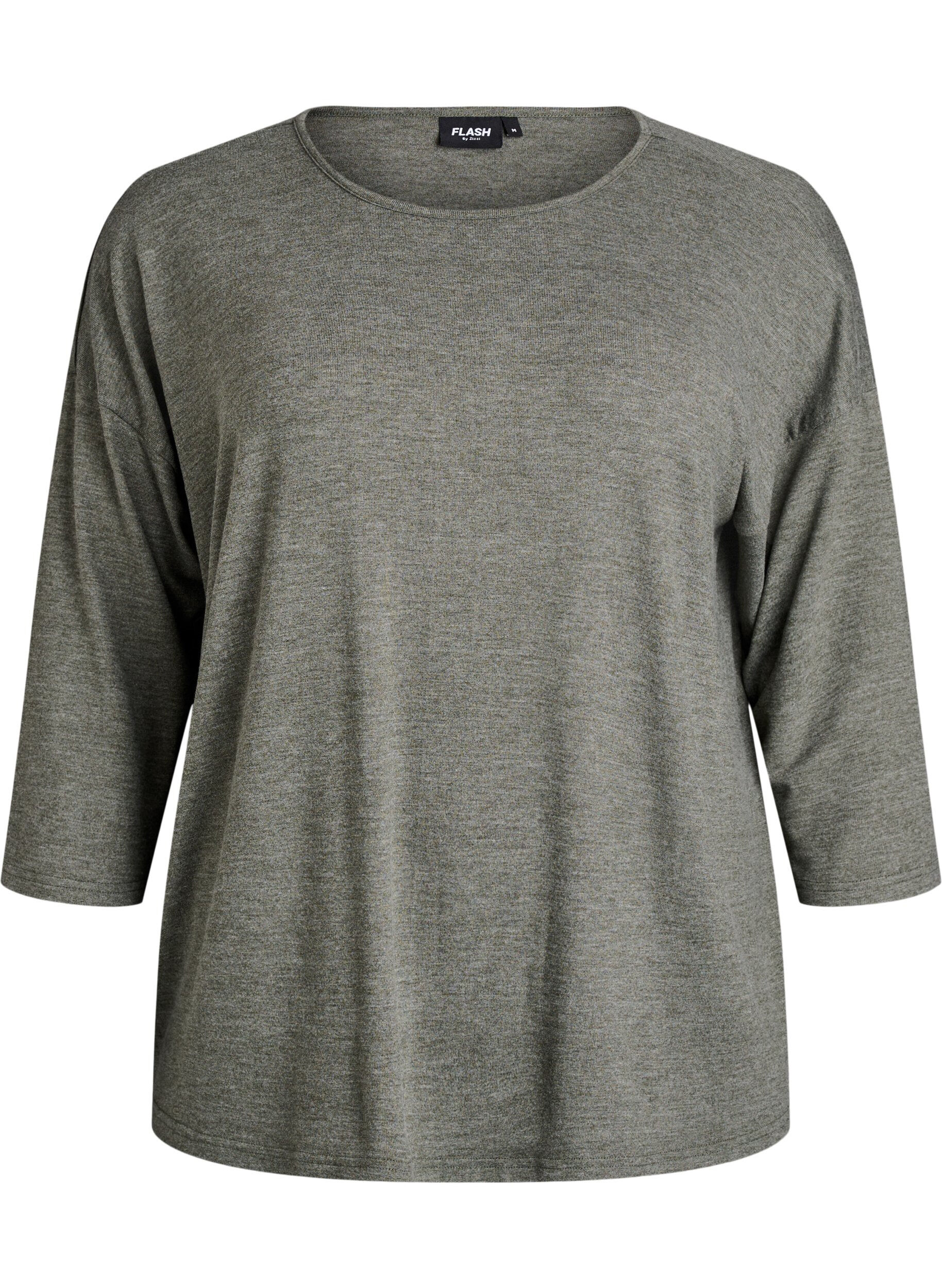 FLASH &ndash; Jersey blouse met 3/4 mouwen