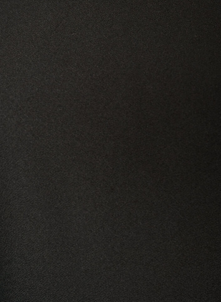 Tuniek met asymmetrische kanten rand, Zwart, Packshot image number 2