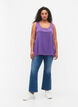  2-pack top van katoenmix, Deep Lavender/Black, Model image number 2