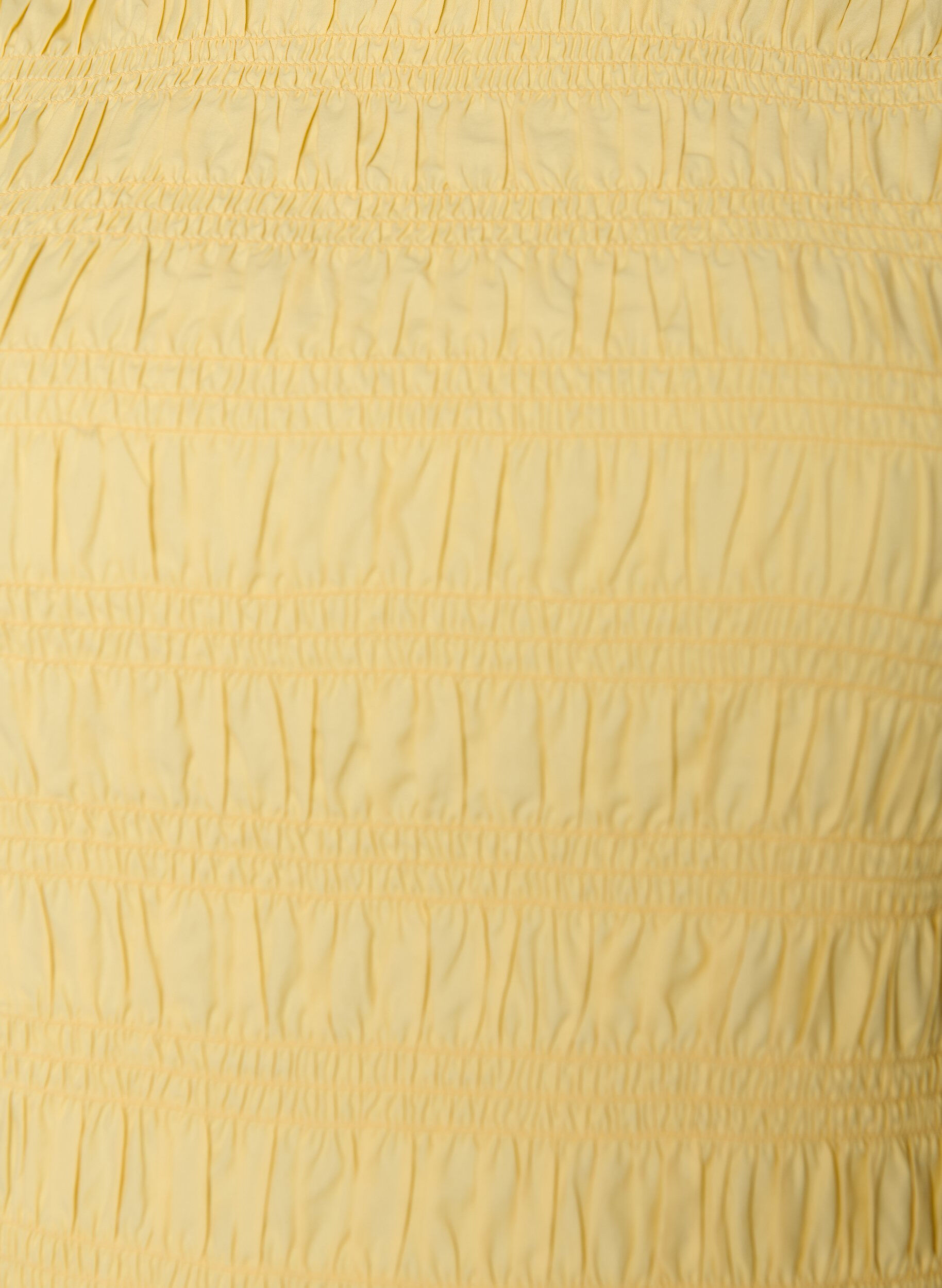 ZizziSmock blouse met volantzoom en boothals, Geel, Packshot image number 2