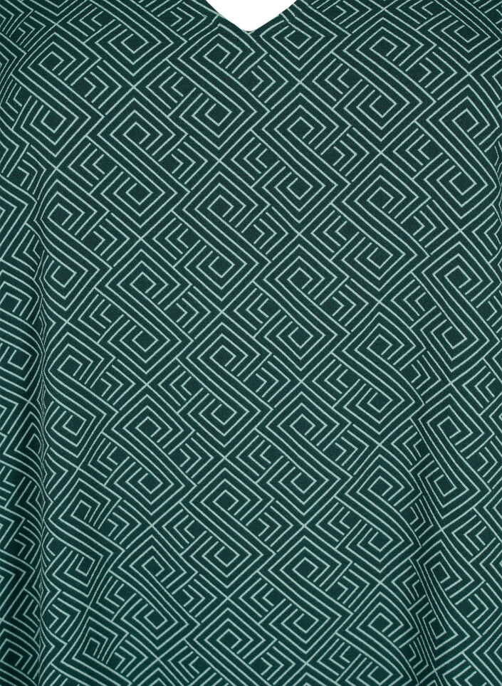 Jurk met V-hals en print, Scarab Graphic AOP, Packshot image number 2