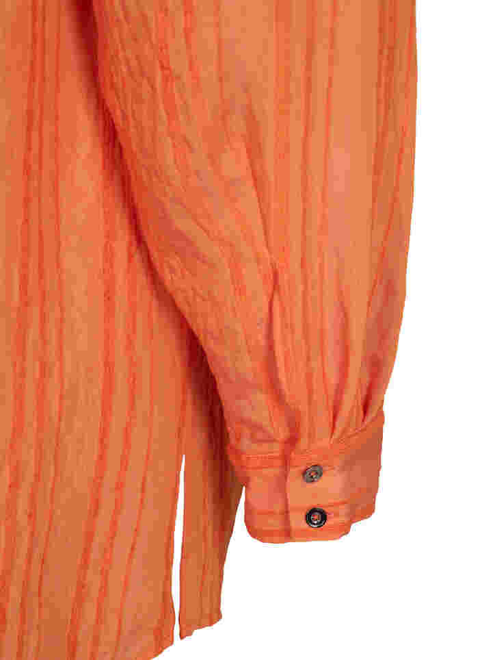 Lang gestreept overhemd met lange mouwen, Harvest Pumpkin, Packshot image number 3