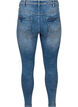 Cropped Amy jeans met rits, Blauw, Packshot image number 1