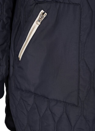 Gewatteerde jas met zakken, Night Sky, Packshot image number 3